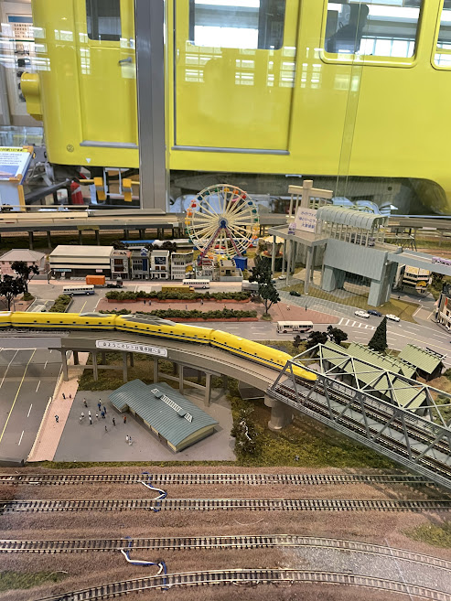 レトロ電車館の鉄道模型ジオラマ2