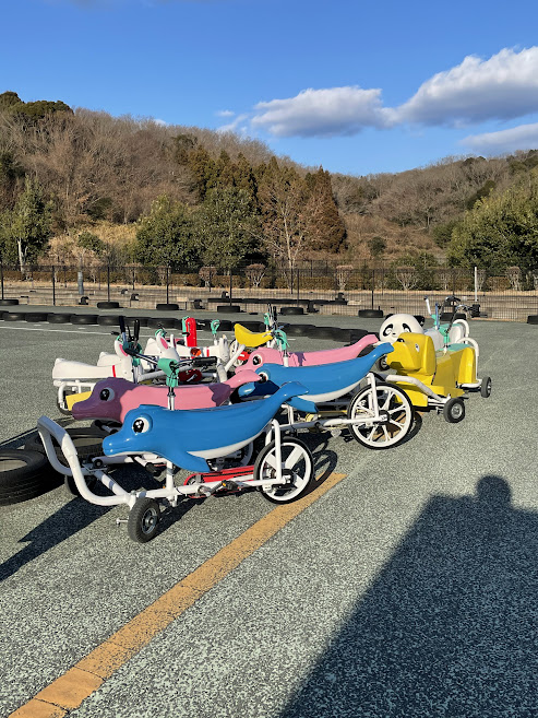 豊田市交通安全学習センター遊園ゾーンのおもしろ自転車