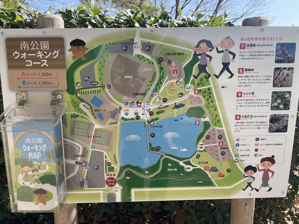 岡崎南公園のウォーキングコース